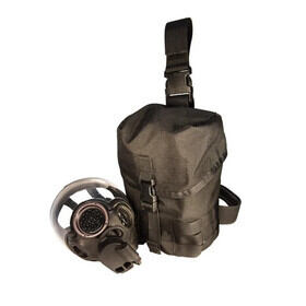 High Speed Gear, Inc. Gas Mask Pouch V2 in black features a 480 cubic inch volume